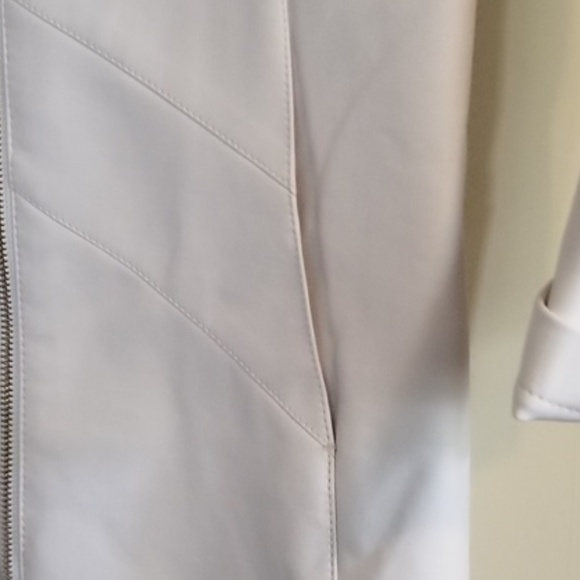 Washable Faux Leather Car Length Coat, EUC - Picture 7 of 11